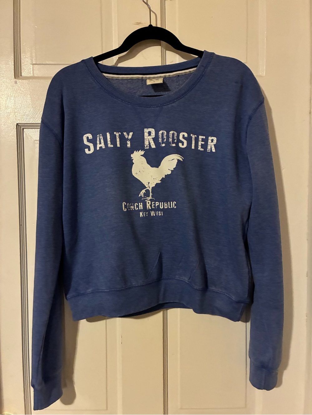 Salty Rooster-Key West Women's Blue Crewneck Sweatshirt
